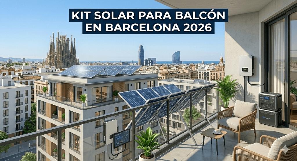 Kit solar balcón Barcelona 2026
