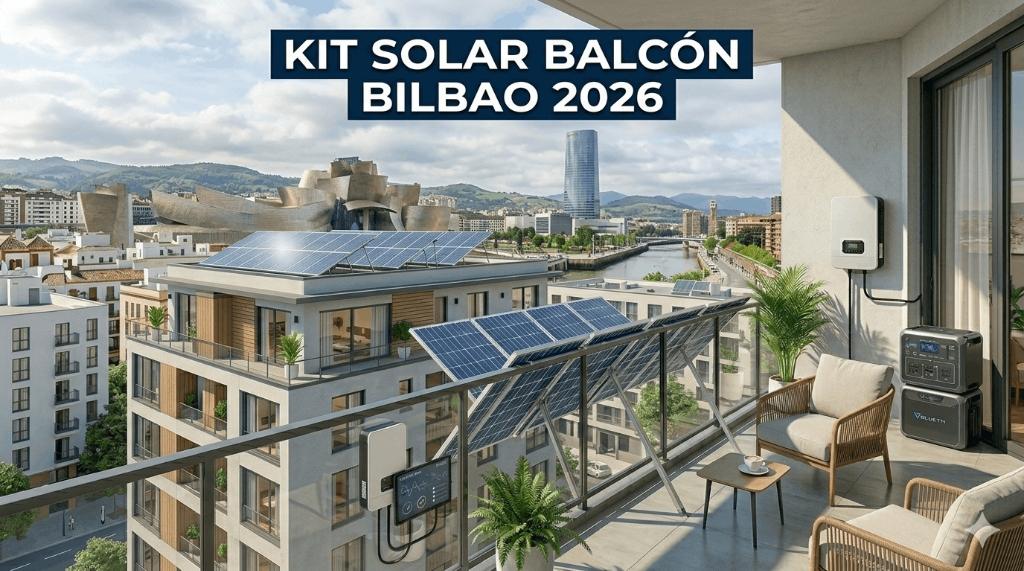 Kit solar balcón Bilbao 2026