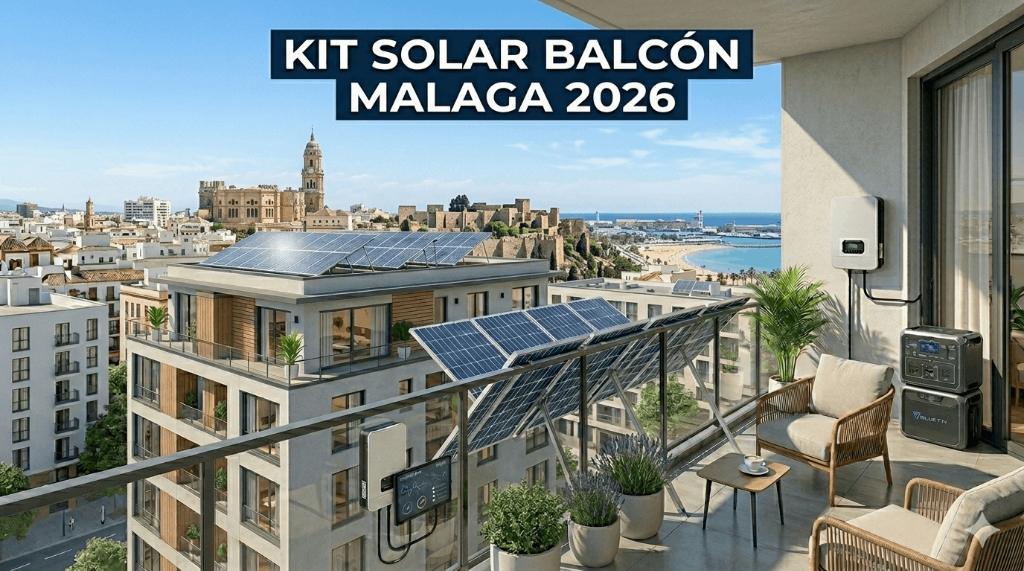 Kit solar balcón Málaga 2026