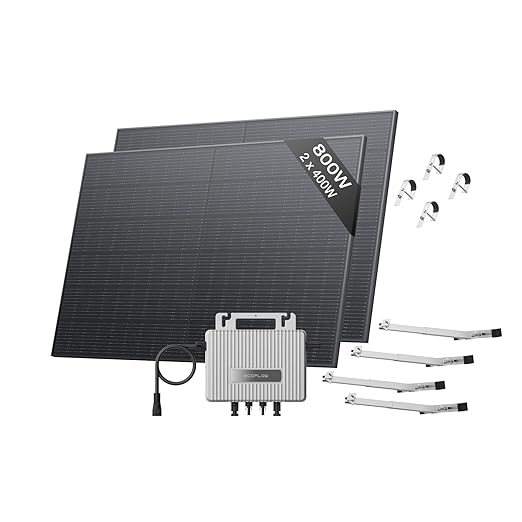 Kit solar EcoFlow PowerStream 800W con microinversor inteligente