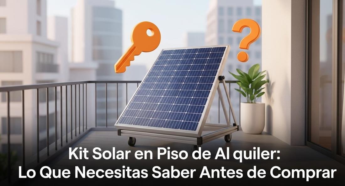 Instalación legal y segura de un kit solar plug and play en un balcón de un piso de alquiler