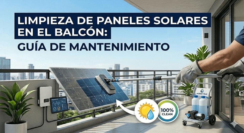 Guía de mantenimiento y limpieza de paneles solares en el balcón