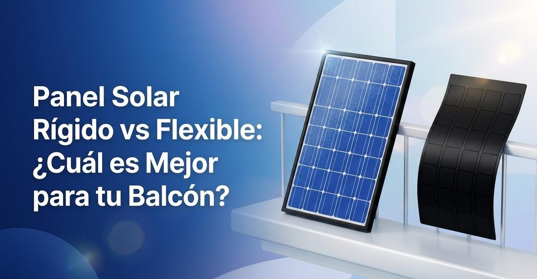 Comparativa de diseño y estructura entre un panel solar rígido convencional y un panel solar flexible ligero